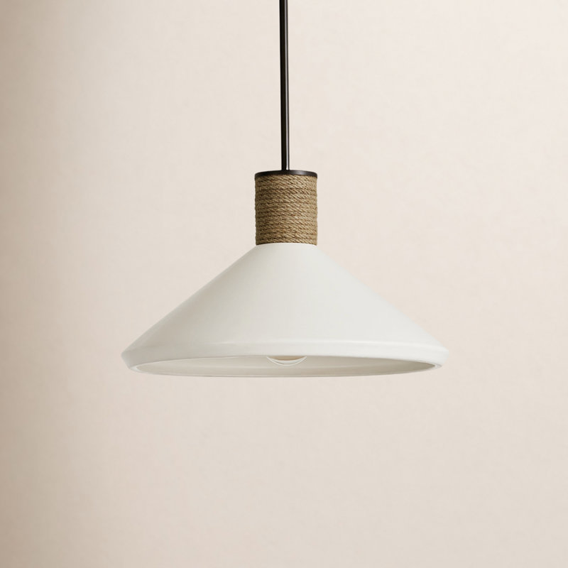 Gwenelle 1 - Light Dark Pewter/Brown Single Pendant