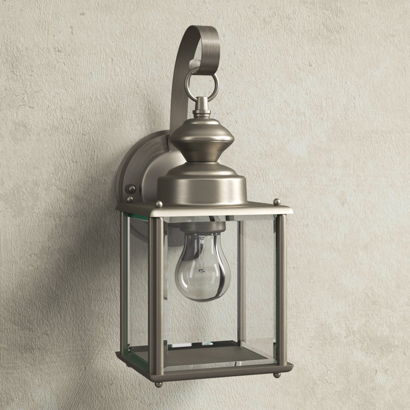 Tiernan Wall Light, Antique Brushed Nickel, 12.5"H x 5.25"W x 5.75"D