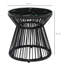 Abdulmannan Outdoor Coffee Table PE Rattan Side Table Black