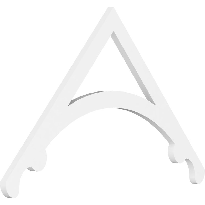 Pignon en PVC de qualité architecturale Legacy, H 21 po x l 36 po x P 1 po, 14 / 12