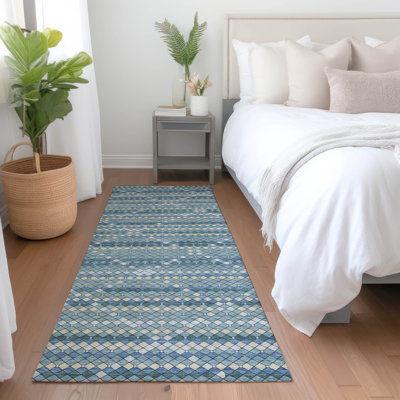 Tapis intérieur / extérieur bleu Solina 