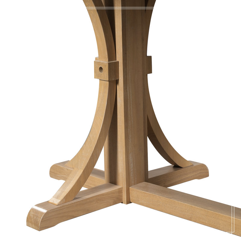 Kelford avec base à tréteaux, Bois naturel délavé