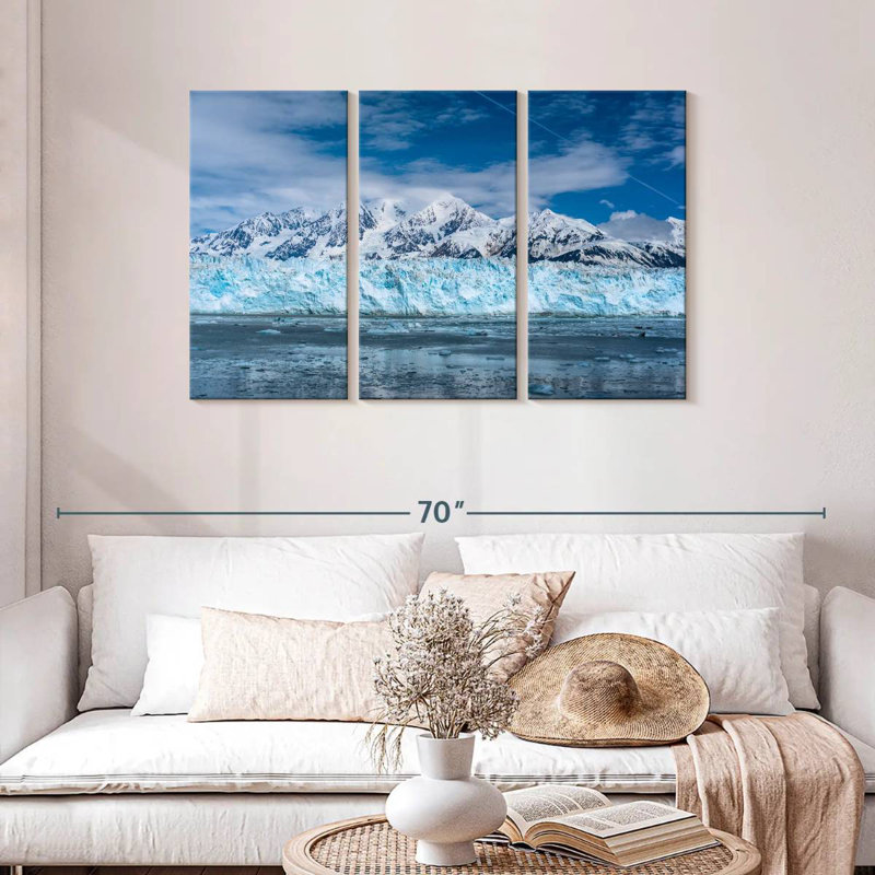 Sebbie Hubbarb Glacier Mountains, 28" H x 45" W