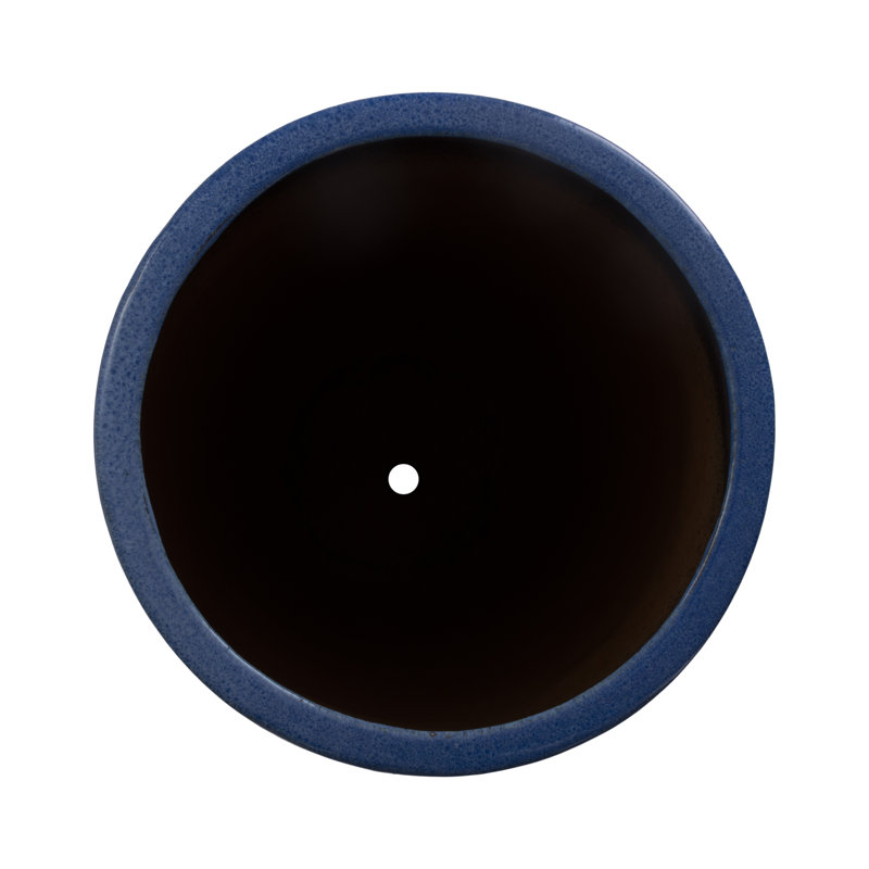 Jar Handmade Ceramic Planter, Blue, 38" H x 15" W x 15" D