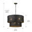 Lustre tambour 6 lumières en acier à intensité variable Cuthmore-1166203503-1166203504-1192916545