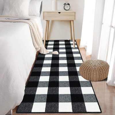 Buffalo Plaid Outdoor Rug, ' Checkered Front Door Mat, Non Slip Absorbent Entryway Rug Doormat Indoor, Washable Outdoor Rugs For Layered Door Mats Front Porch/Farmhouse