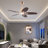 5 - Blade 42Inch Propeller Ceiling Fan with Remote Control and Light Kit Included-829576655