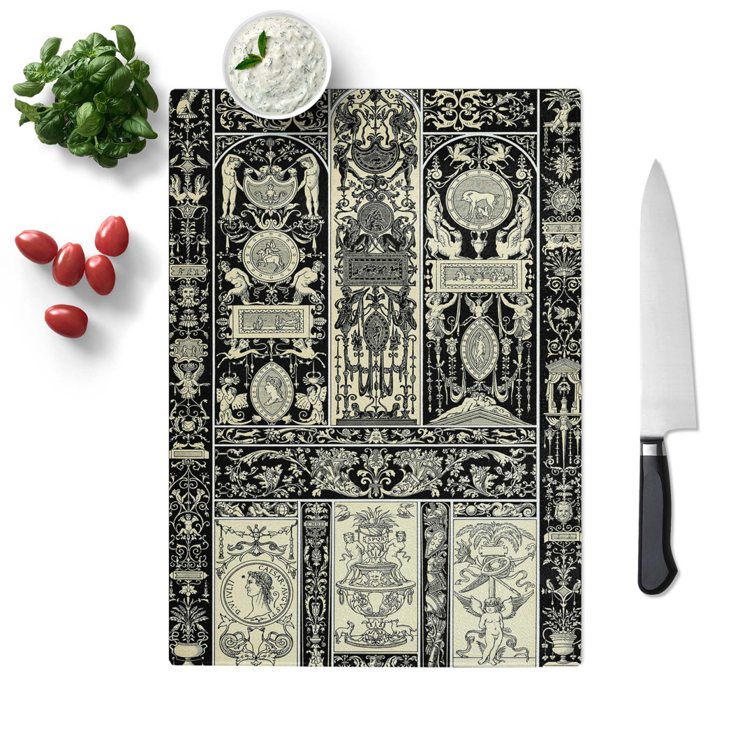 Tempered Glass Renaissance Period by Albert Racinet Chopping Board
