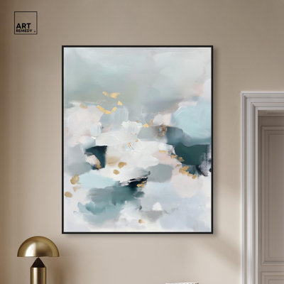 «Morning Dew II Canvas Moody Abstracts» par Art Remedy