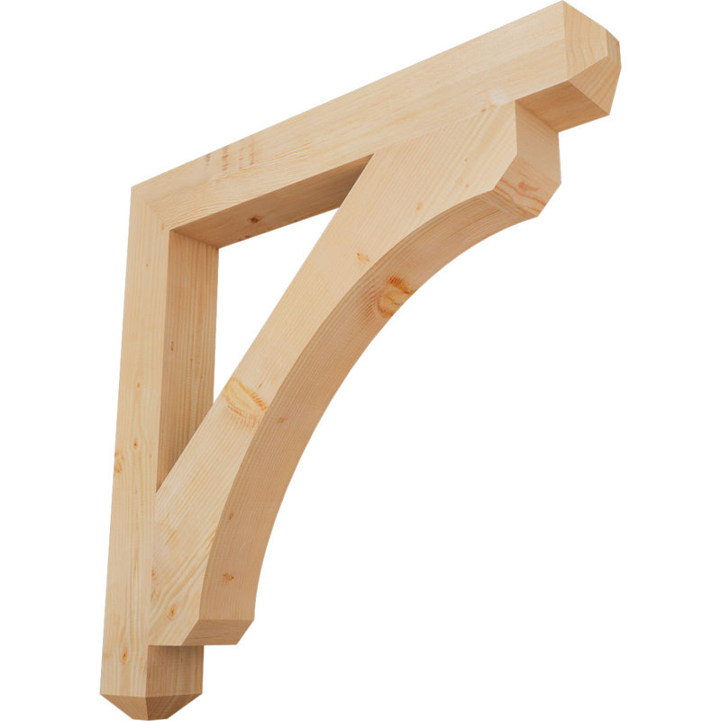 Support lisse Legacy Craftsman, Sapin de Douglas, H 48 po x l 5,5 po x P 48 po