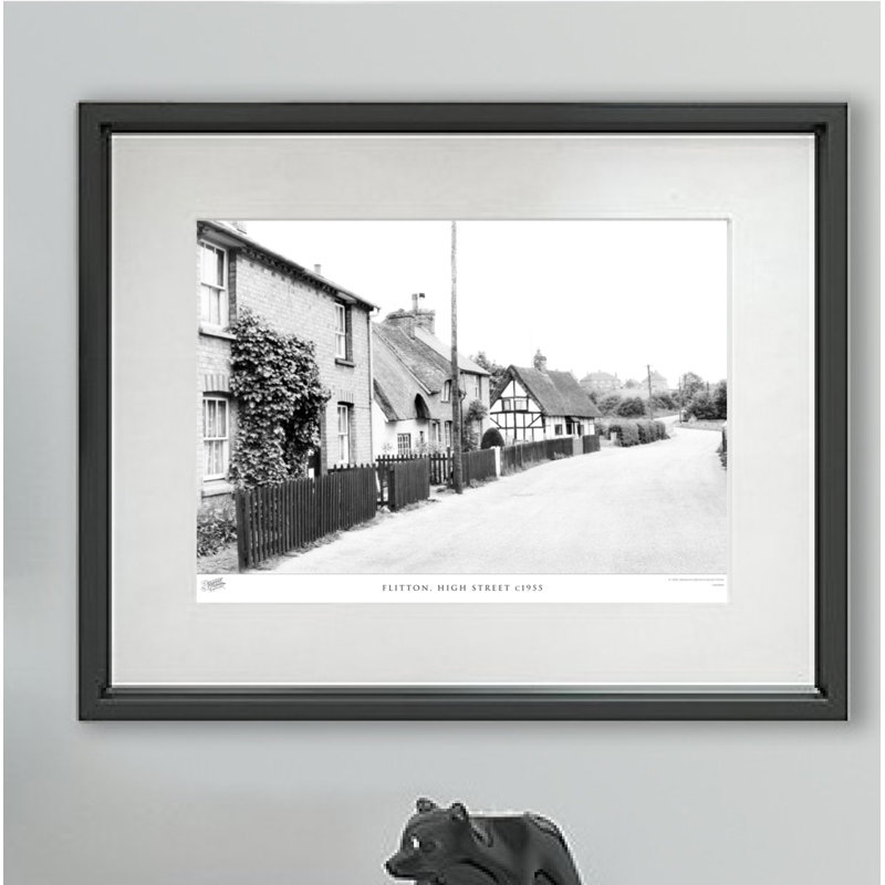 Flitton, High Street C1955 1 Piece Single Picture Frame Wall Art, 28cm H X 36cm W x 2cm D
