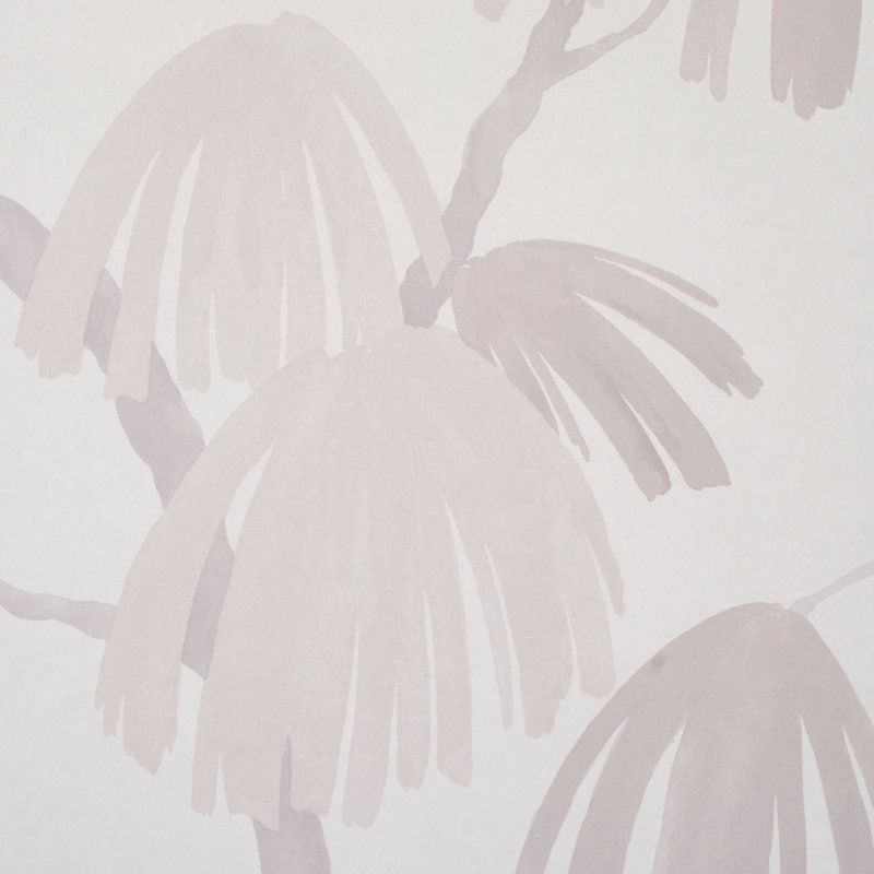 Schumacher x David Kaihoi Weeping Pine Wallpaper, Gray