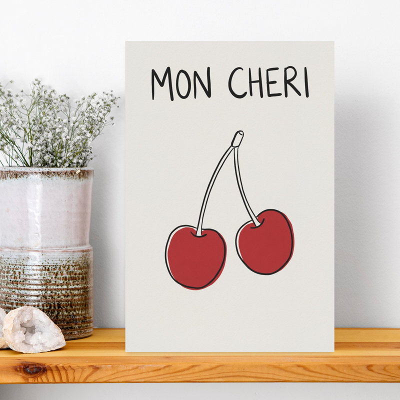 Art mural Mon Cheri Cherries, H 18 po x l 12 po