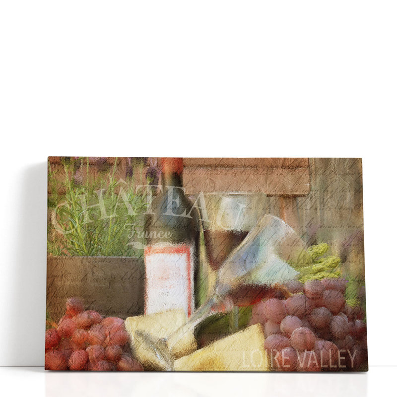Après-midi rouge - reproduction d'art sur toile, H 20 po x l 30 po