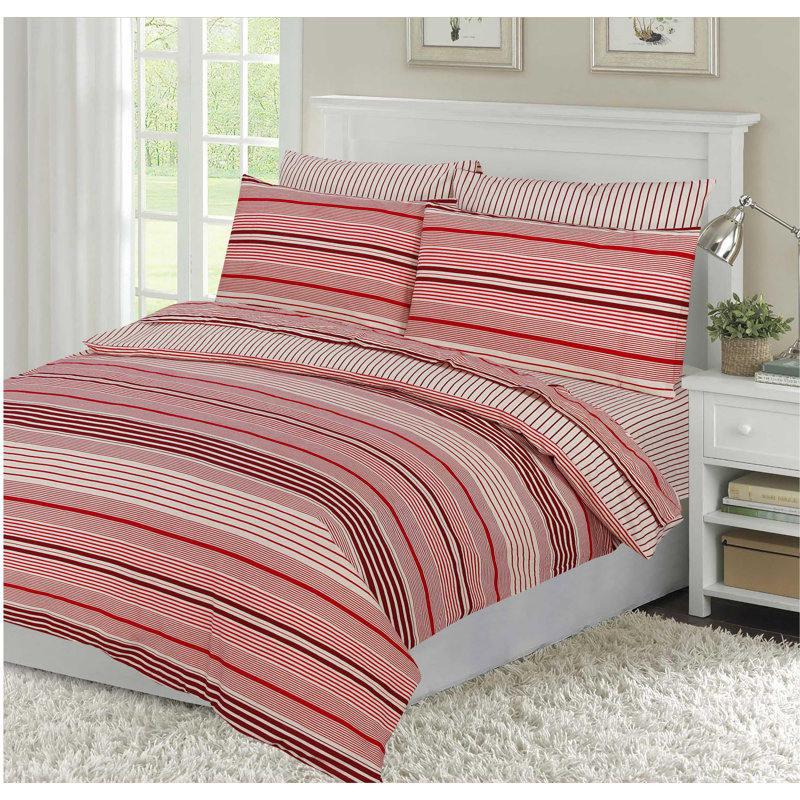 Orfea Microfibre Pinsonic Duvet Cover Set with Pillowcases Included