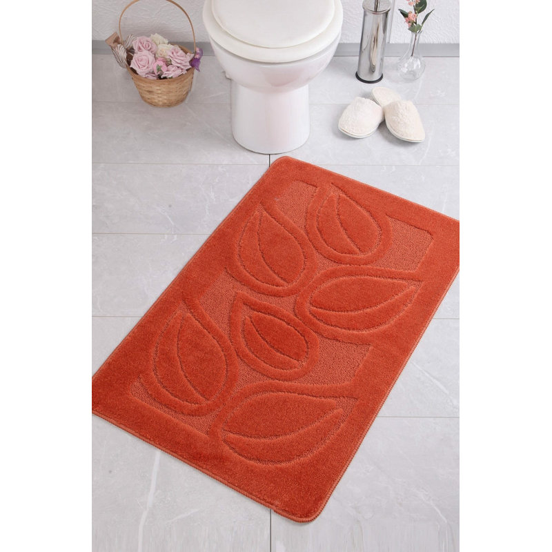 Tapis de bain antibactérien antidérapant, 23,6 po x 39,4 po | 100% polypropylène, hauteur des poils: 0,2 à 0,4 po | Lavable à la machine à 86 ° F, 1 362 g / m² | Parfait pour la sécurité et le confort de la salle de bain, design durable et élé