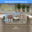 Évier de cuisine à cuve simple en quartz composite encastré 30 po x 22 po Quartz
