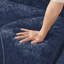 Canapé en L sans os avec tissu en velours doux, éponge haute densité 32D et repose-pieds mobile - sans assemblage-1635606518