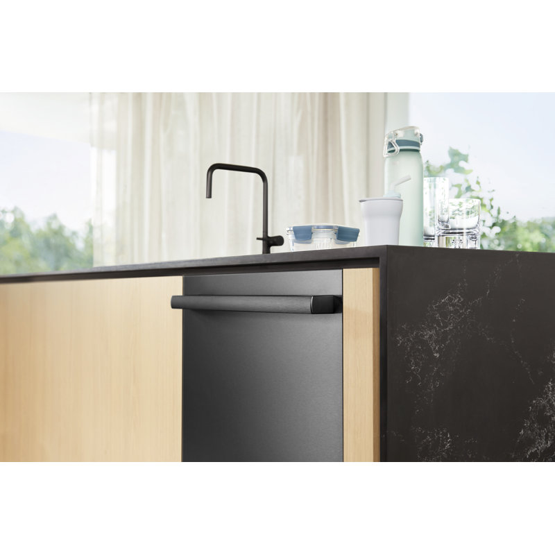 800 Series 24" Top Control Built-In Dishwasher with Stainless Steel Tub and Flexible 3Rd Rack, Black Inox