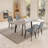 Katina Extendable Kitchen Dining Table Set with 17.7"H Faux Leather Upholstered Dining Chair for Kitchen Dining Room, Home Furniture-743137793
