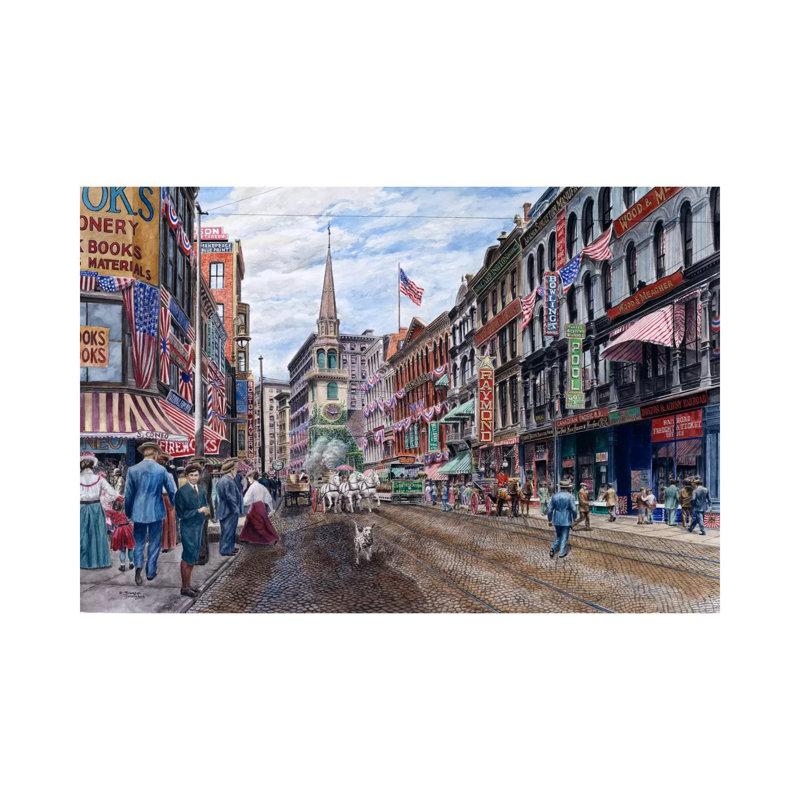 Boston by Stanton Manolakas - Wrapped Canvas Print