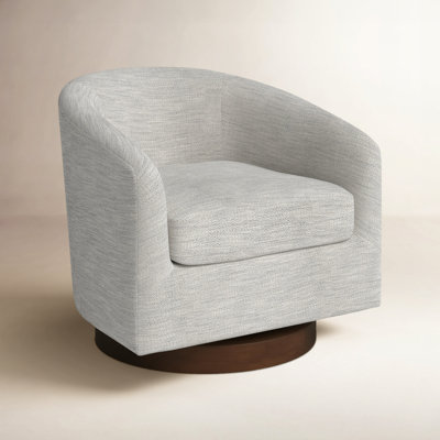 Bennett Upholstered Swivel Barrel Chair