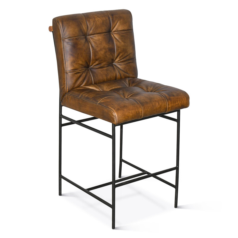 Chaise de comptoir Brisbane Stockton en whisky antique