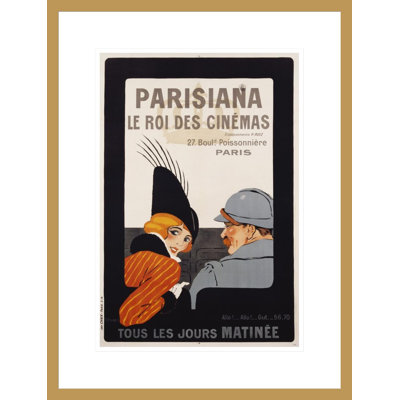 «Parisiana Le Roi des Cinemas» par R. Pichon, impression giclée encadrée