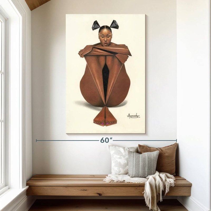 Leisha Black Diamond I, 51" H x 34" W