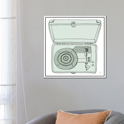 Vintage Record Player - Print on Canvas