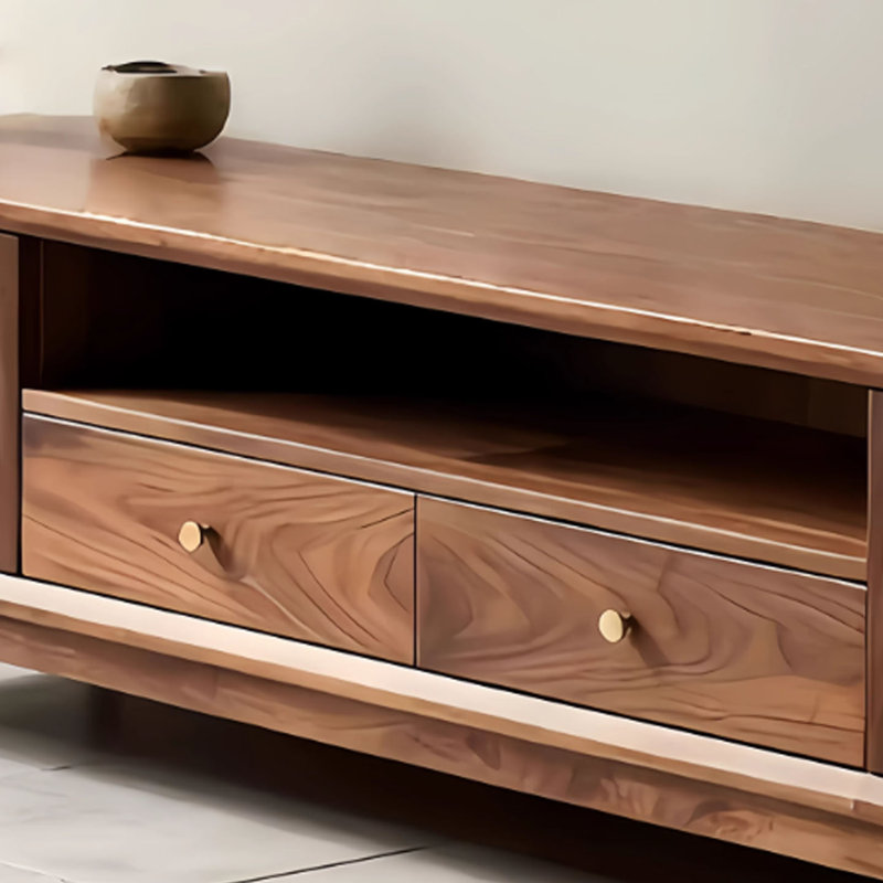 Black walnut solid wood TV Stand