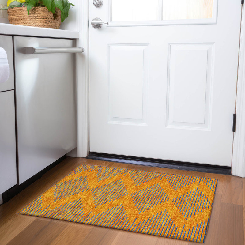 Premium Machine Washable Jahnke AMF1017 Geometric Rug, Rectangle 1'8" x 2'6"