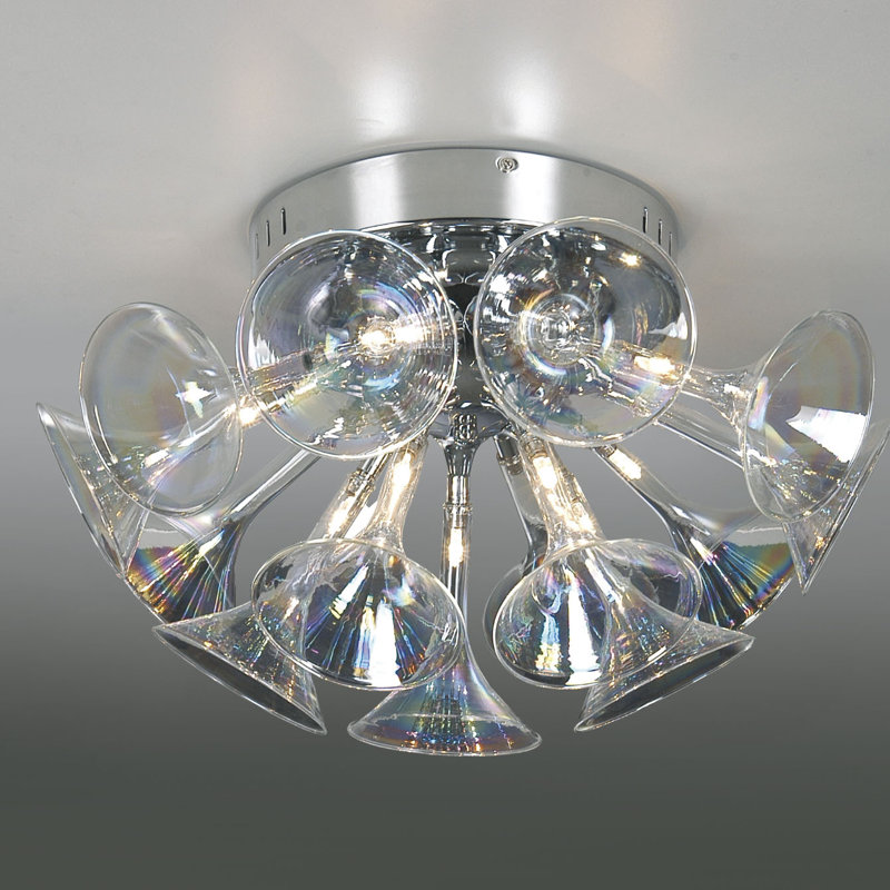 Wilmer Glass Flush Mount