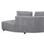 Canapé modulaire rembourré gris à 4 coussins