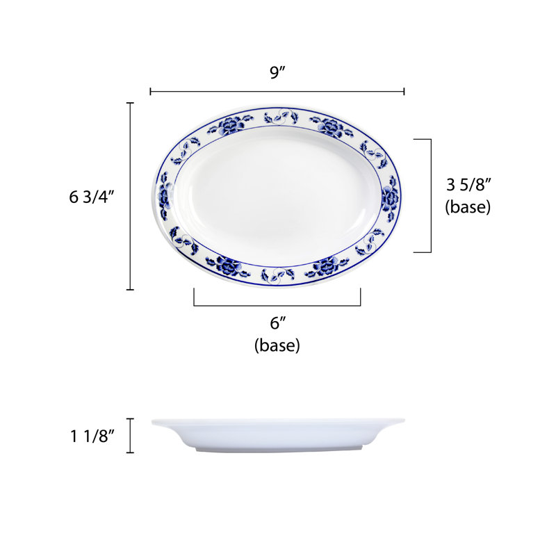 Plateau en mélamine Lotus, H 1,1 po x l 9,06 po x P 6,77 po