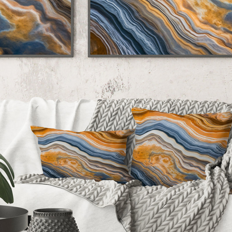 Coussin Se segment Layers Of Marble Rock I - Fractals