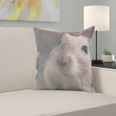 Animal Print Microsuede Throw Pillow