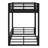 Metal Floor Bunk Bed For Kids, Teens, Adults-1649545327