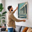 Columns and Sky Modern - Wrapped Canvas-347562164-347562172