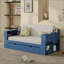 Lit de jour avec bureau amovible, tiroirs de rangement et table d'appoint hydraulique-168058201-168058533
