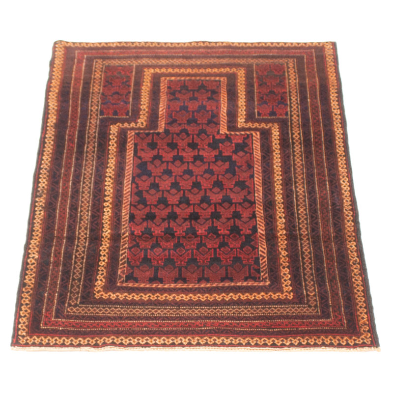 Teimani Burgundy Rug 3'1" x 5'1"