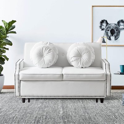 Altura Upholstered 54.7'' Reclining Sleeper Sofa