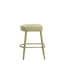 Tabouret de bar en tissu sans dossier - siège rembourré, repose-pieds et espace pour la maison, 2 personnes-773121001