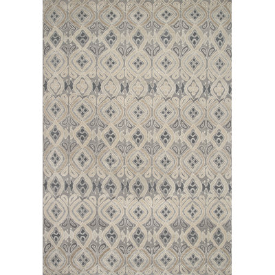 Contemporary Hand Knotted Wool Geometric Area Rug