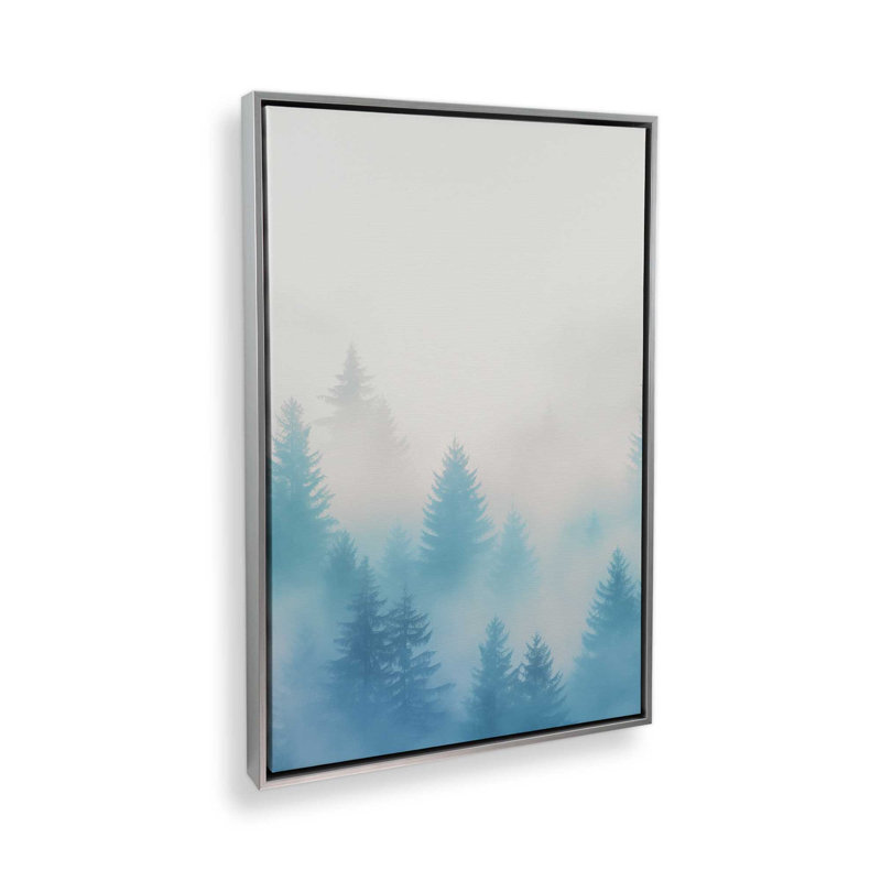 Frozen Echoes III Canvas Print, Polished Chrome Framed, 12.75" H x 8.75" W x 1.75" D
