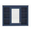 Armoire à pharmacie murale, armoire de rangement de salle de bain avec porte miroir et 6 tablettes ouvertes réglables-1086069576