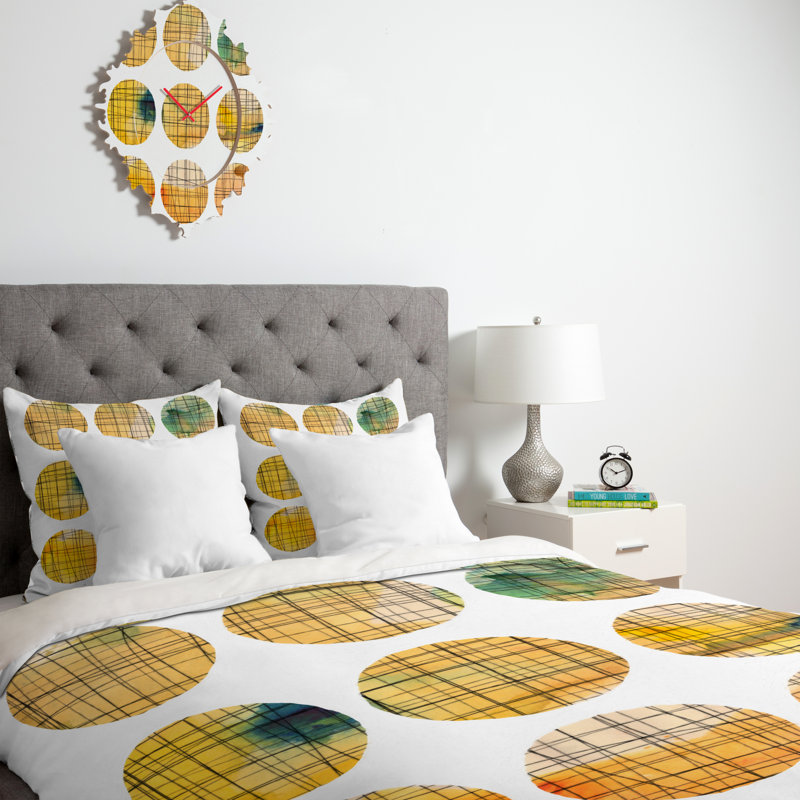 Susanne Kasielke Modern & Contemporary Geometric Shapes Duvet Cover