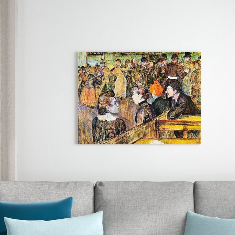 Henri De Toulouse-Lautrec - Wrapped Canvas Painting, 60cm H x 80cm W x 1.8cm D