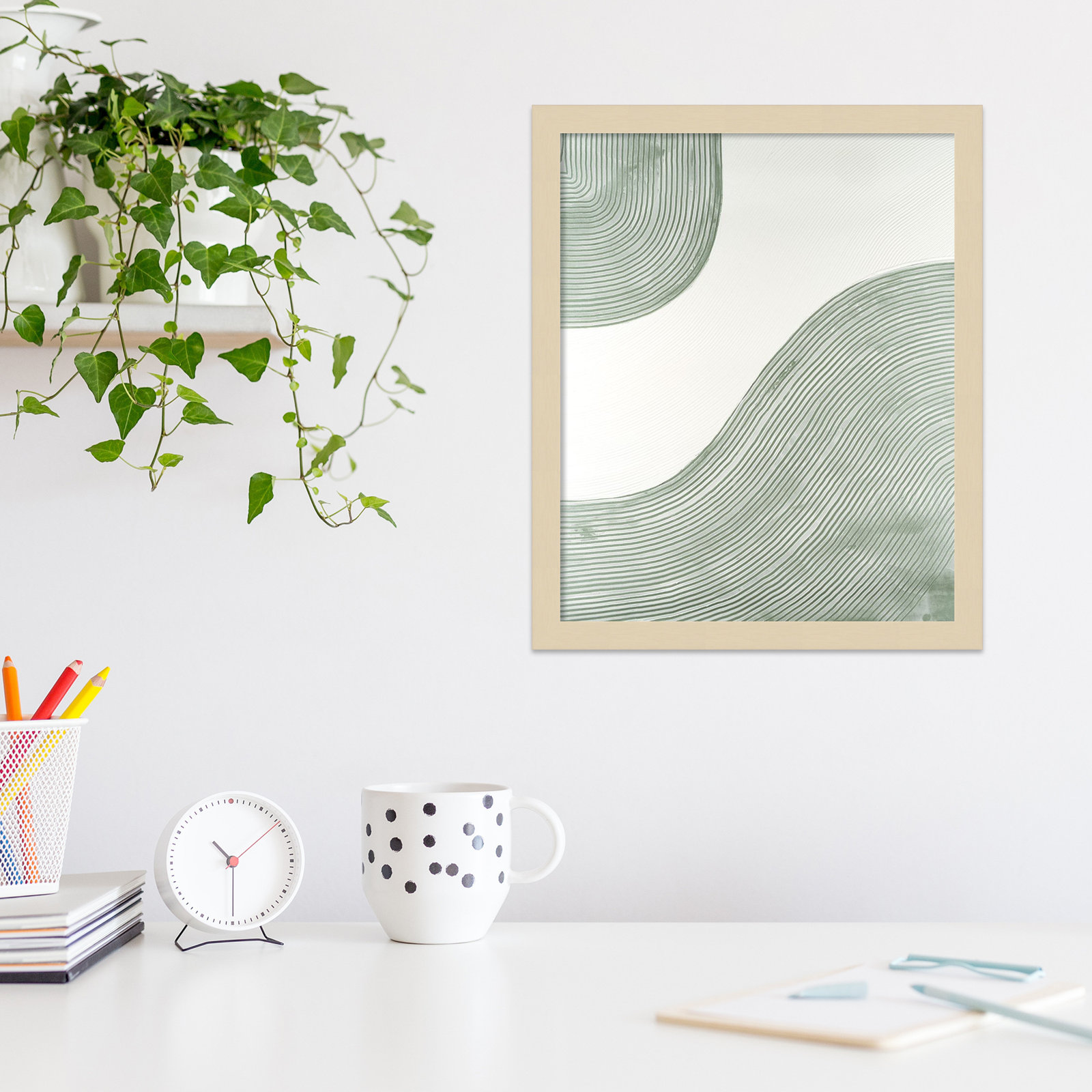 Get Going by Vanna Lam, Brown, 21" H x 17" W x 1" D