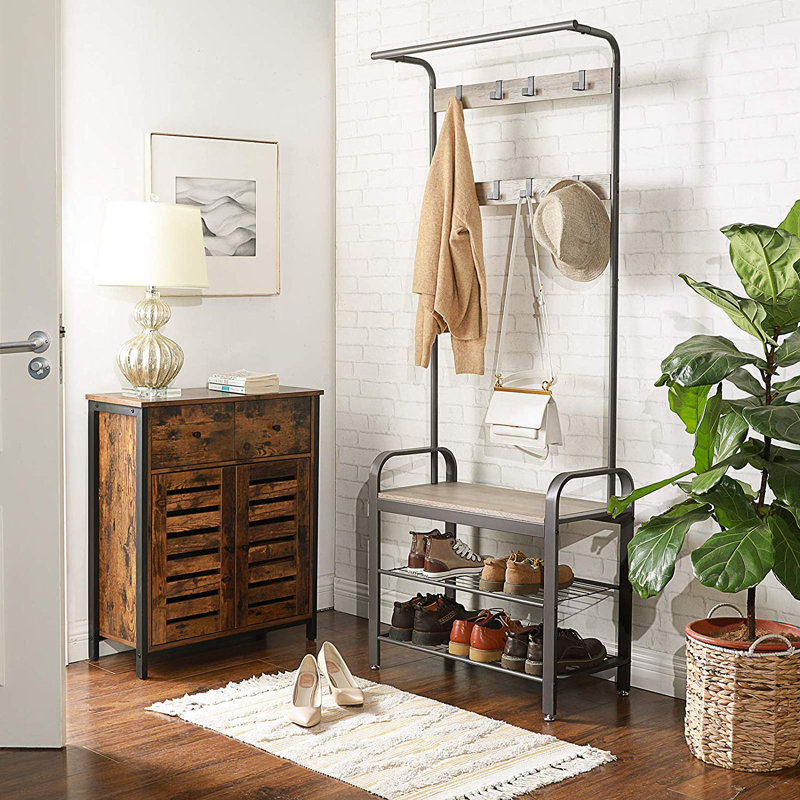 Addey Freestanding Coat Rack, Greige/Grey